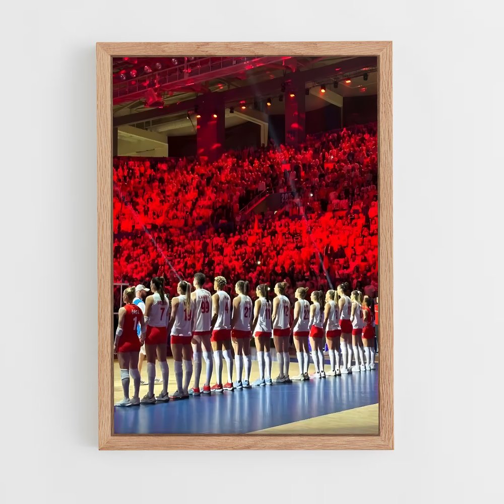 Poster Cheerleaders en Action – affiche Volleyball (vue 4)